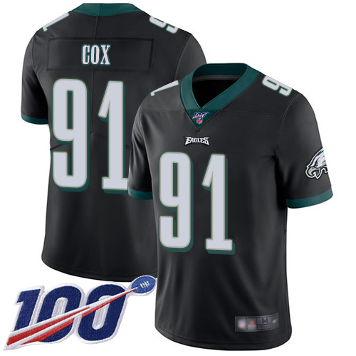 Men Philadelphia Eagles #91 Fletcher Cox Black Alternate Vapor Untouchable NFL Jersey Limited Player